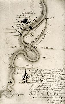 historische kaart van Mallum